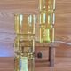 2 Fitz model lamps in yellow glass, Habitat edition.