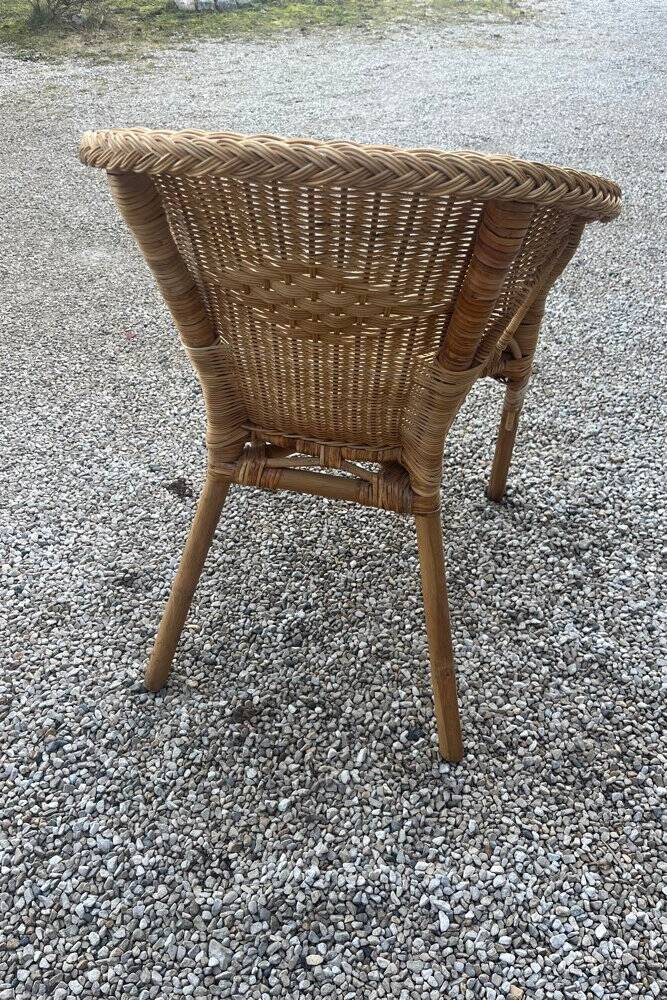 Fauteuil vintage en rotin