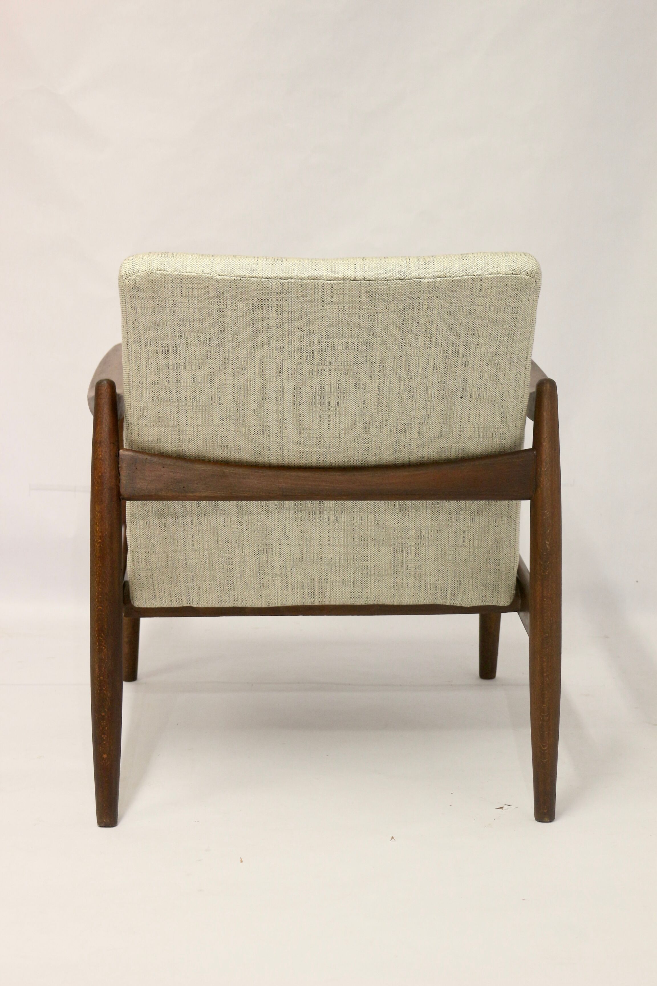 Armchair GFM-142 by Edmund Homa 1960s beige fabric.