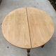 90cm Solid Wood Half Moon Folding Round Table