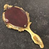 Brass hand mirror