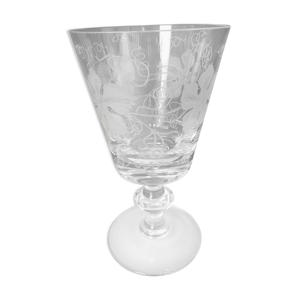 Coupe en cristal gravé