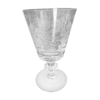 Engraved crystal cup