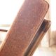 Vintage rust bronze armchair Scandinavian design 1960