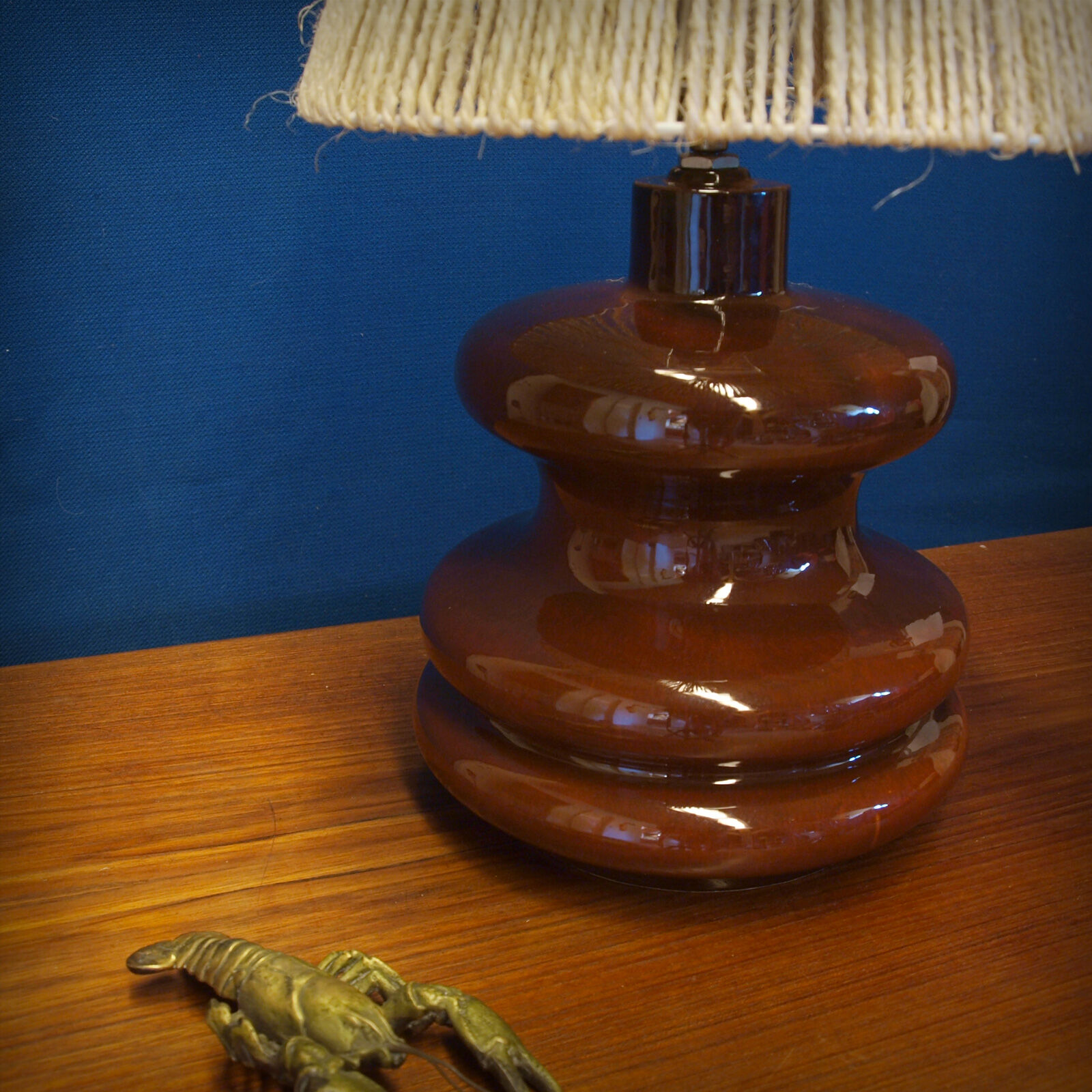 Vintage ceramic lamp foot