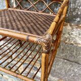Rattan wall shelf