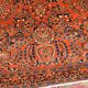 Handmade antique Persian Sarouk rug 3.3' x 5.4' (100cm x 164cm) 1920s - 1B695