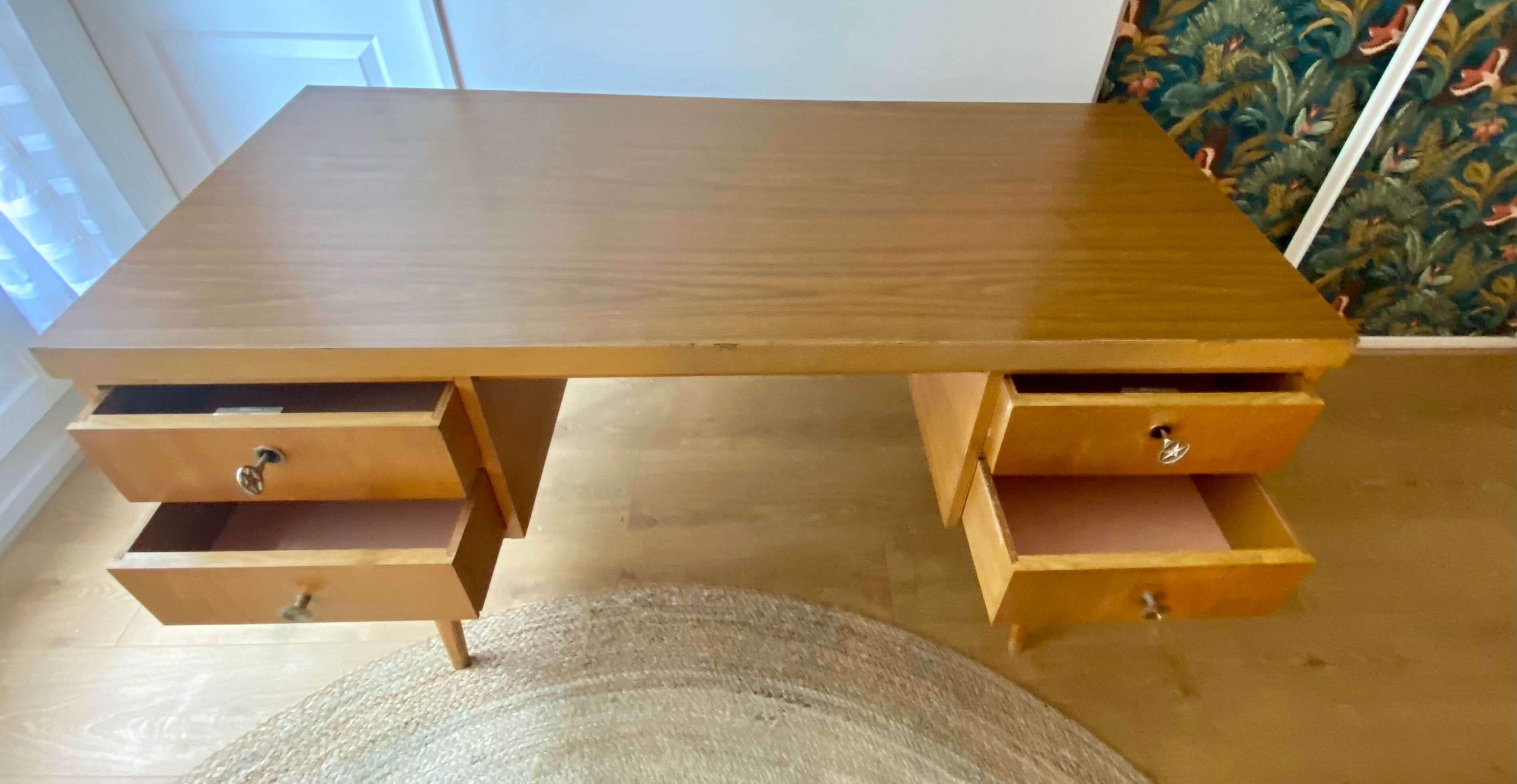 Desk feet compass 50s