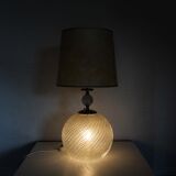 Glass table lamp
