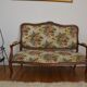 Louis XV style bench in walnut