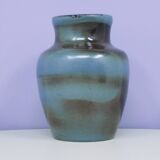 vintage blue brown vase