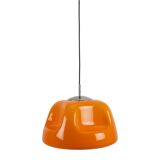 Orange Funky Space Age Plastic Pendant Lamp