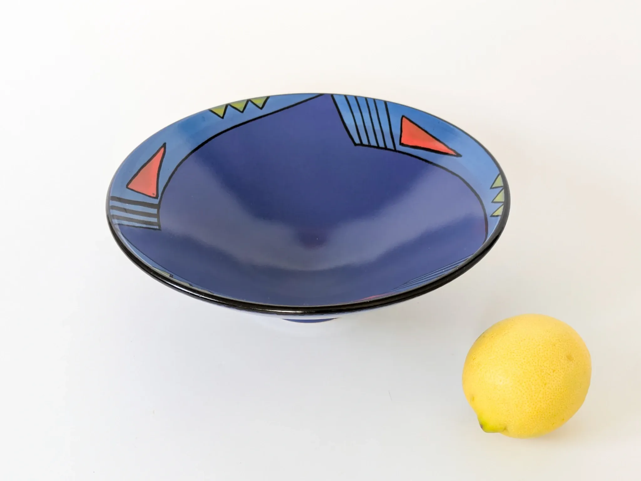 Fruit Bowl KMK Kupfermühle Indigo Series, Memphis Style 1980s