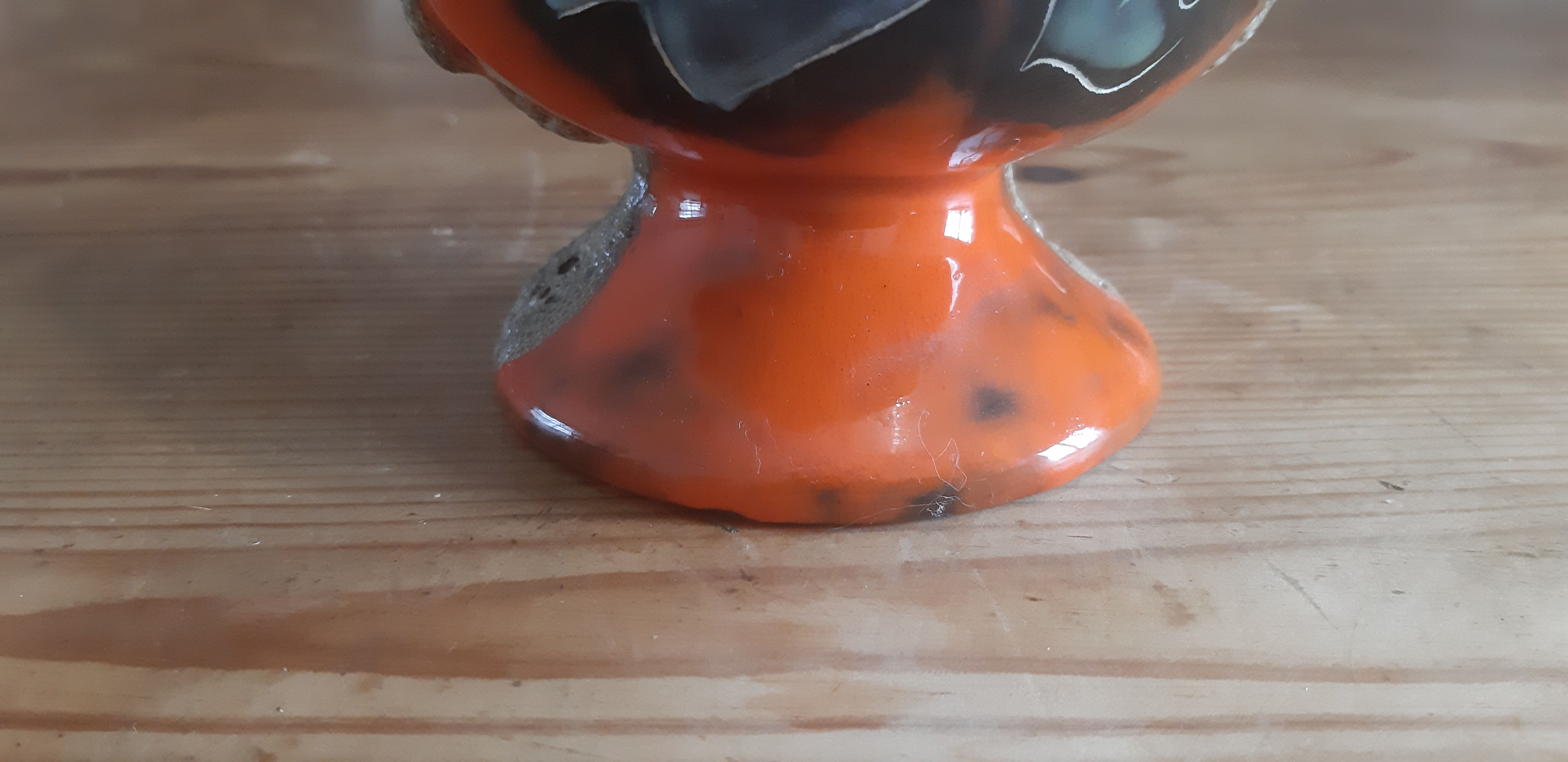 Vintage Vase in Glazed Ceramic