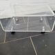 70s transparent plexiglass coffee table