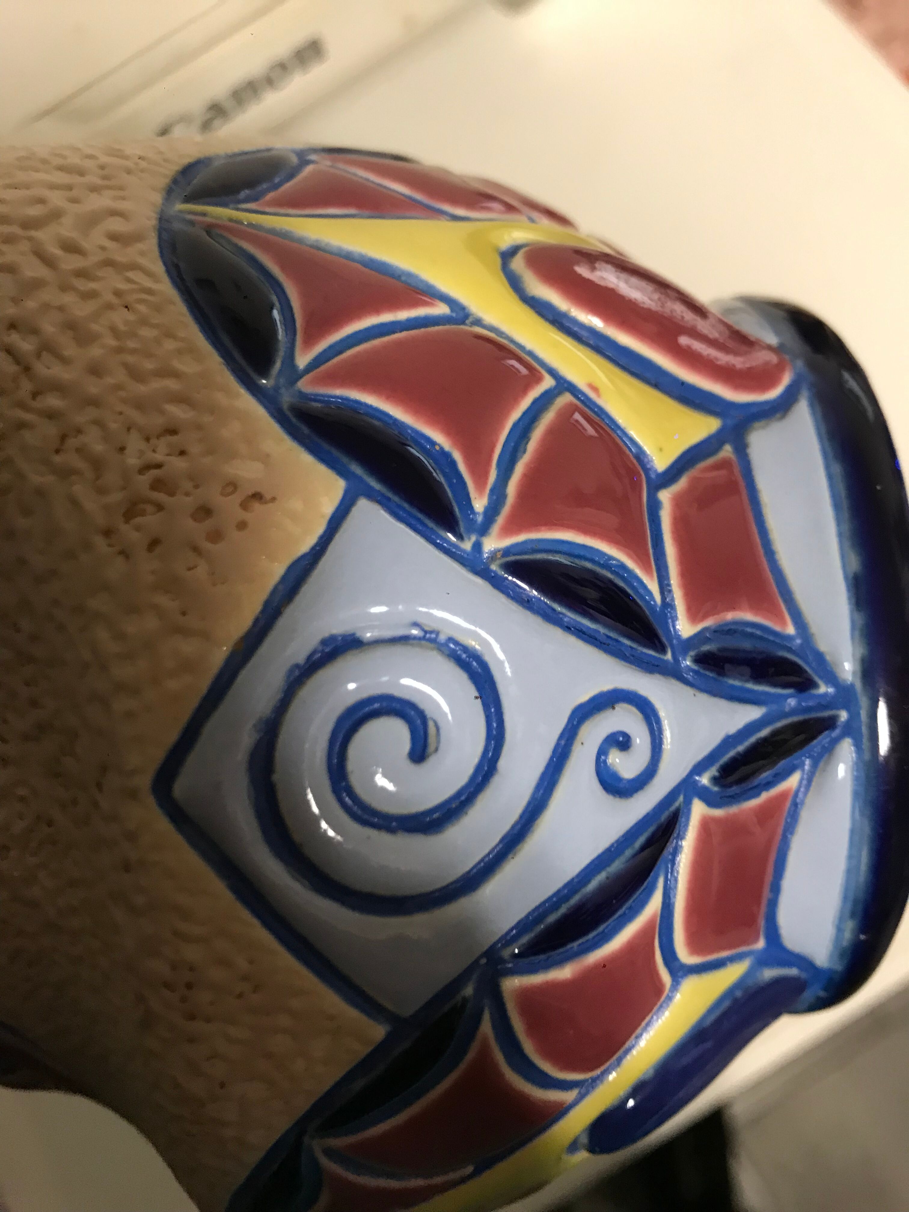 Ceramic art deco vase