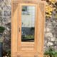 Parisian art deco cabinet in raw wood 1930