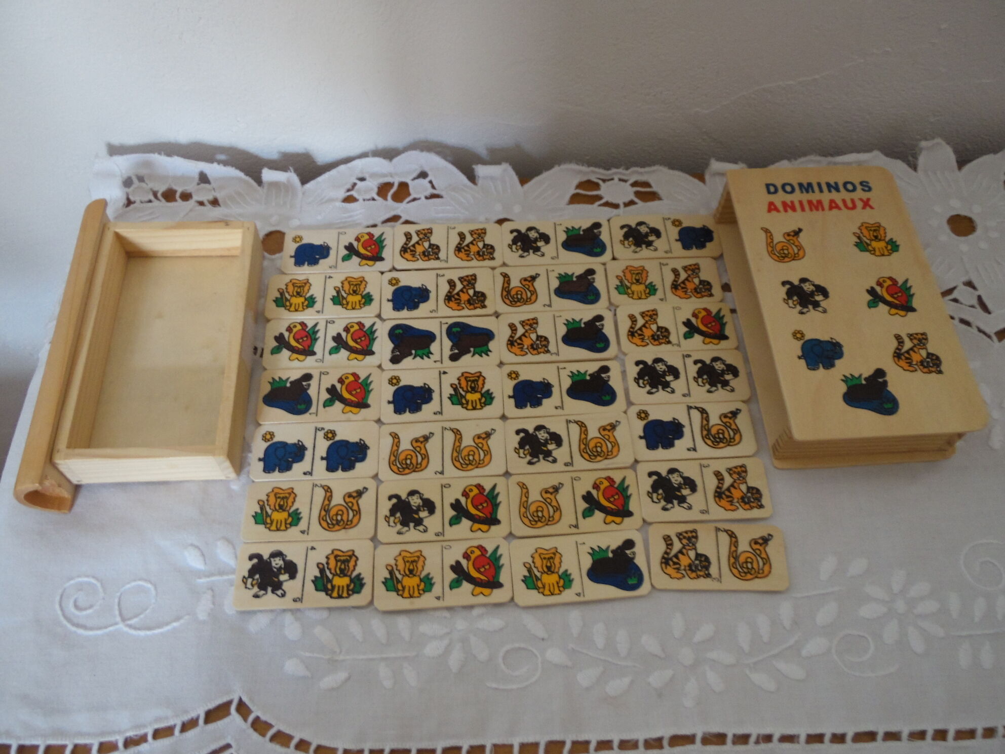 Domino animaux vintage 90's