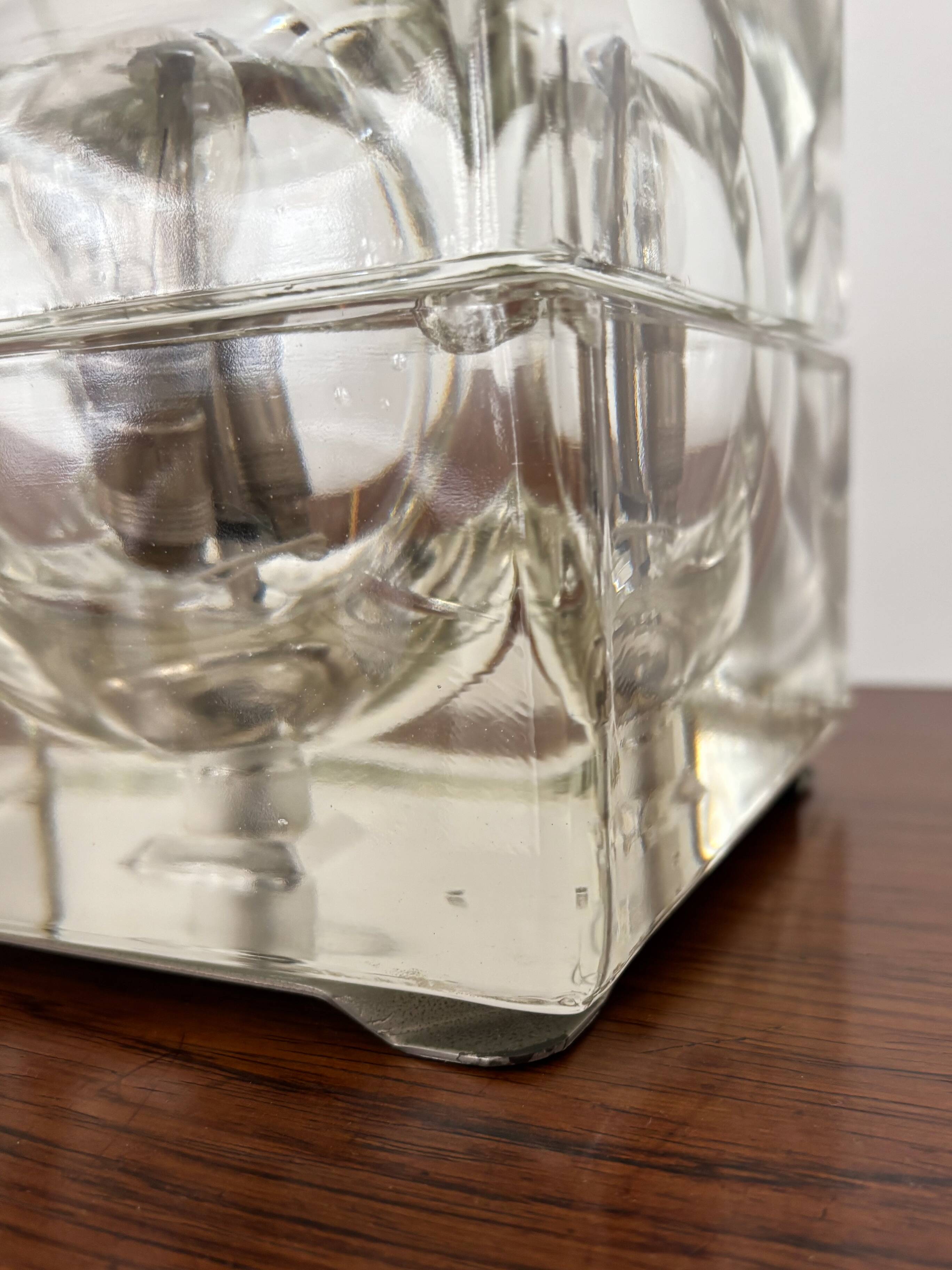Cubosfera Glass Table Lamp design Alessandro Mendini, Italy 1960s