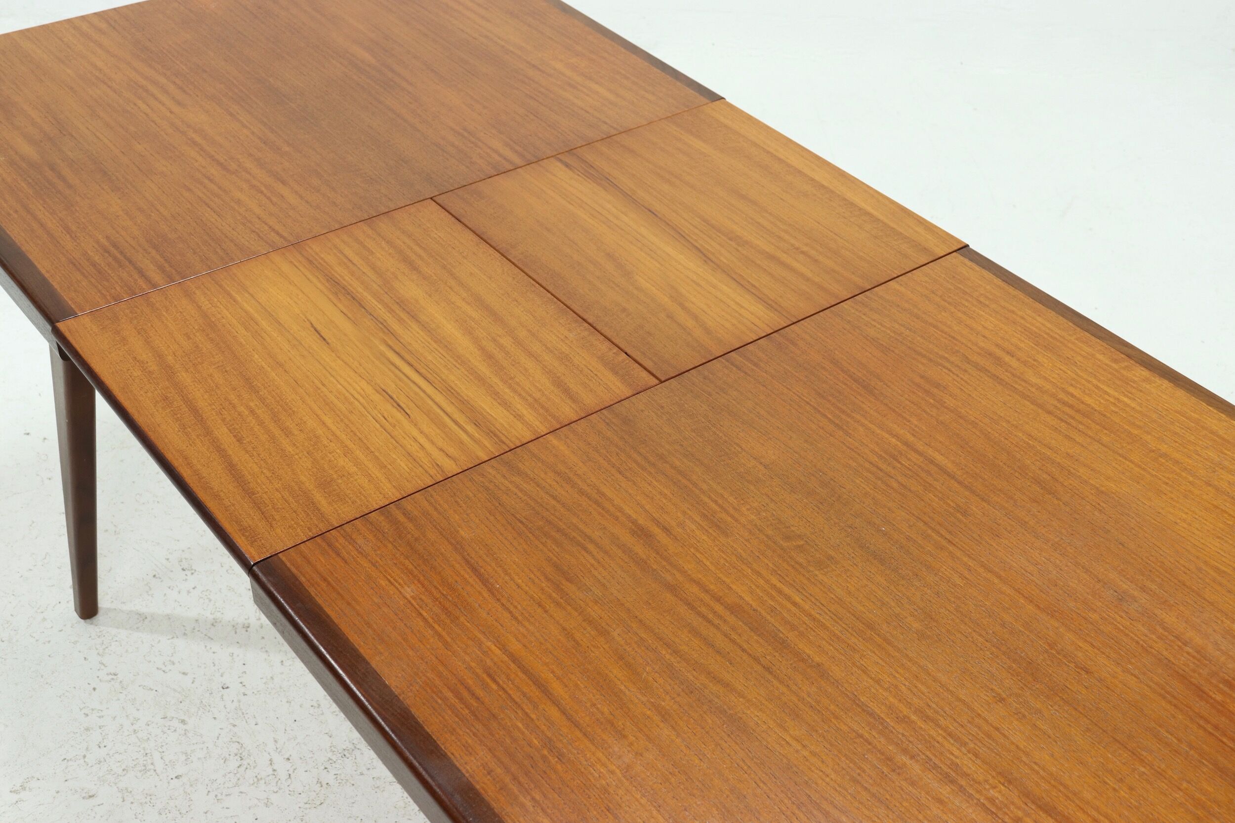 Extendable Teak Dining Table By Louis van Teeffelen for WeBe, 1950's