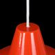 Louis Poulsen / Axel Wedel Madsen “Arbejdspendel” enamel pendant lamp / Danish industrial design / orange