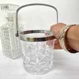 Vintage crystal ice bucket