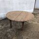 Round low folding table