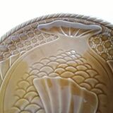 Gien earthenware fish set, 6 plates and a serving dish
