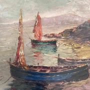 Breton school from the beginning of the 20th century oil on canvas signed a delanoy