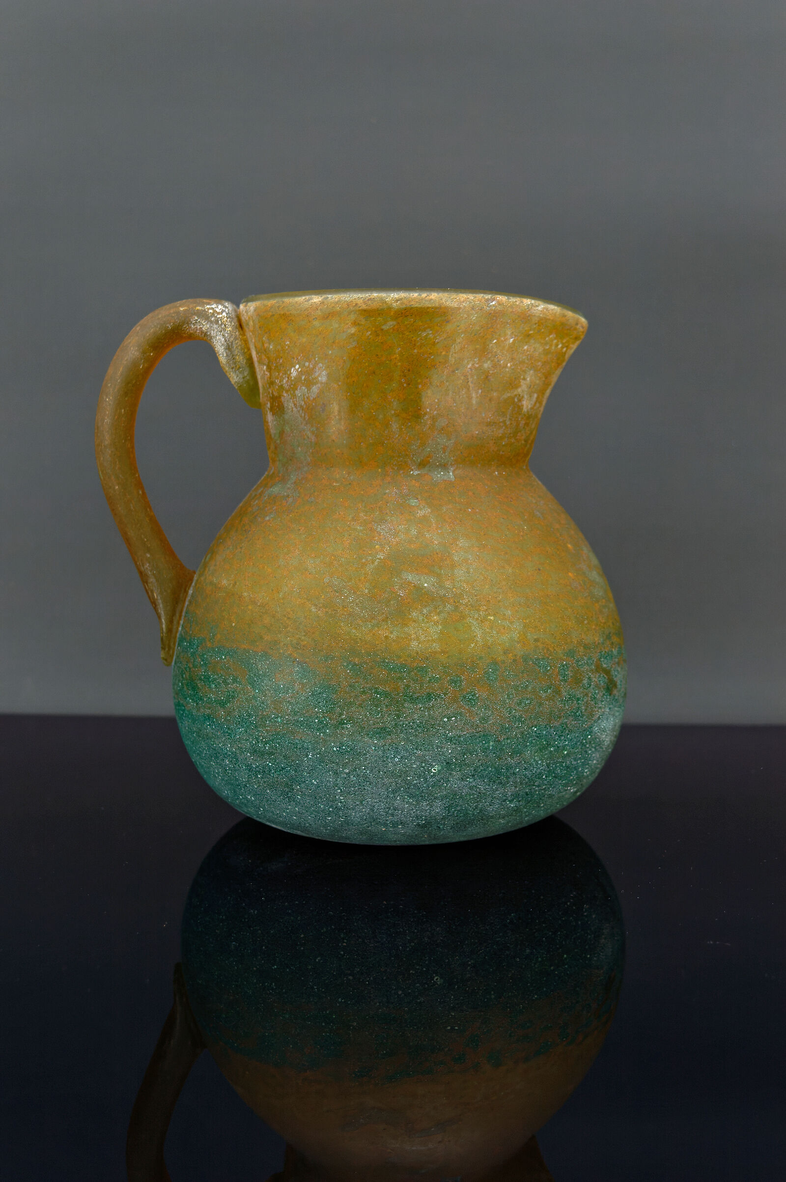 Art Nouveau pitcher by De Feure for Daum, France, circa 1900