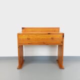 Vintage pine desk with sled legs from the 70s and 80s