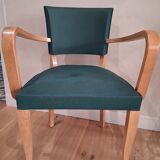 Pair of green bridge chairs