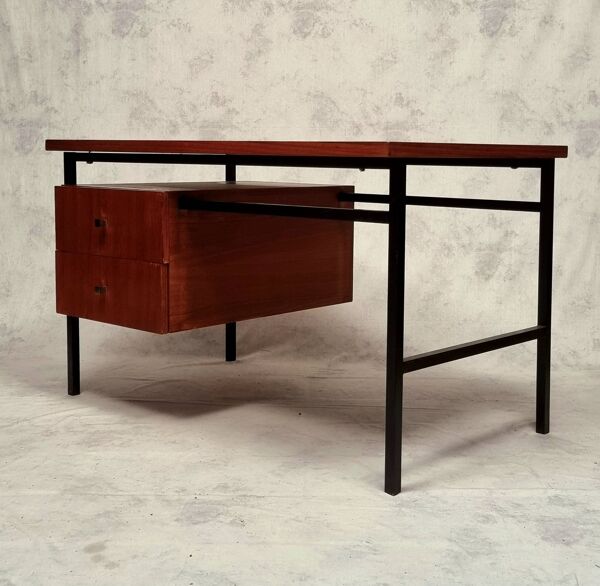 Bureau moderniste de Luigi Bartolini - Teck - Ca 1960