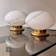Pair of Murano glass table lamps – Italy, 1970s