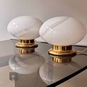Pair of Murano glass table lamps – Italy, 1970s