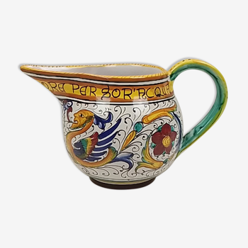 Multicolored ceramic pitcher – Franchi Assisi