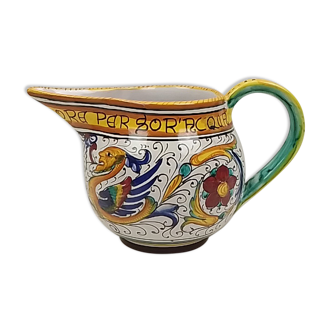 Multicolored ceramic pitcher – Franchi Assisi