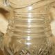 Vintage pair of cut glass Art Deco decanters circa 1930.
