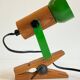 Spot applique orientable sur pince années 70