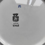 Plat à gâteau porcelaine opaque Gien