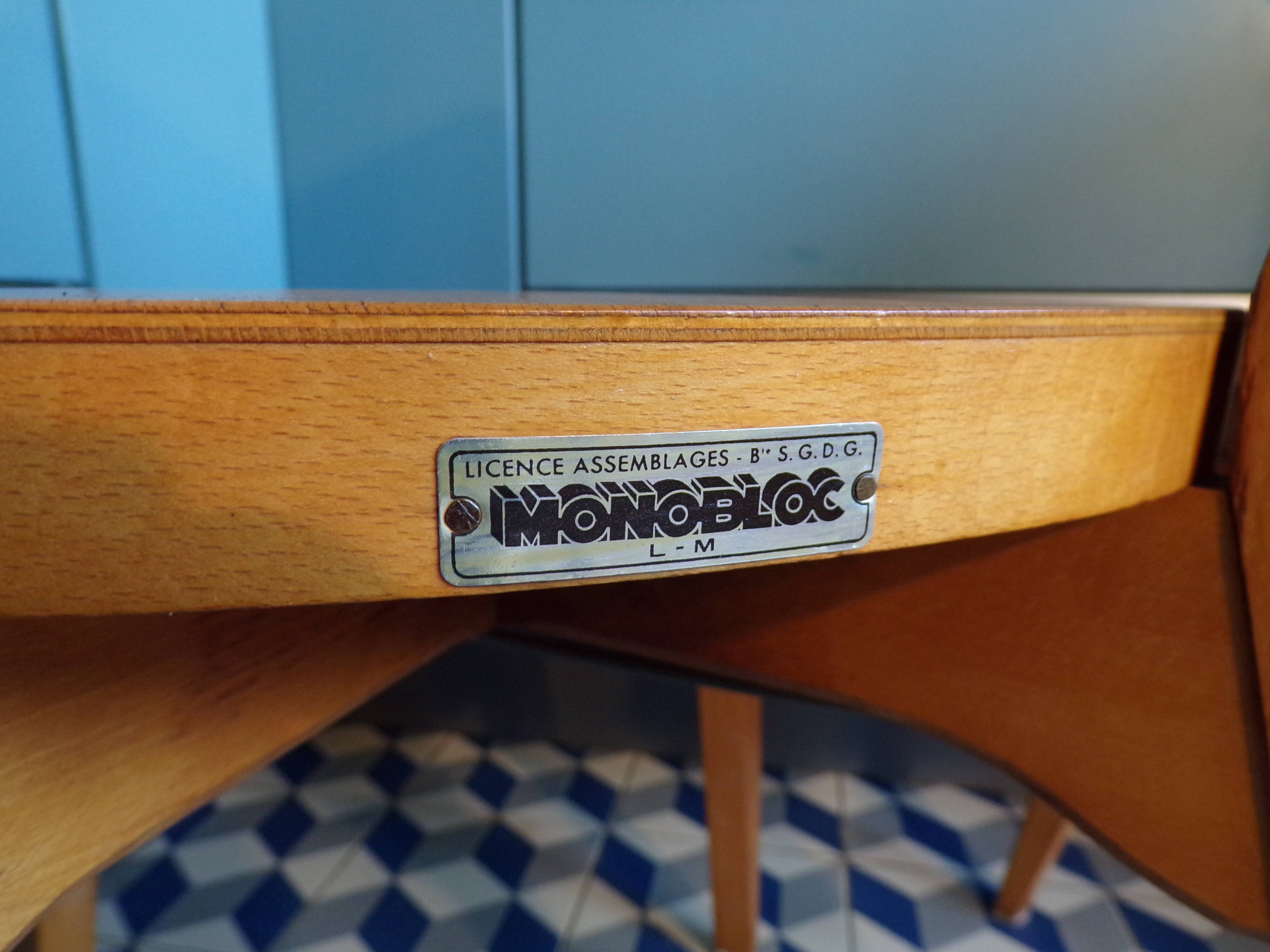 4 chaises de bistrot Monobloc Luterma