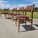 Set of 4 vintage Scandinavian chairs