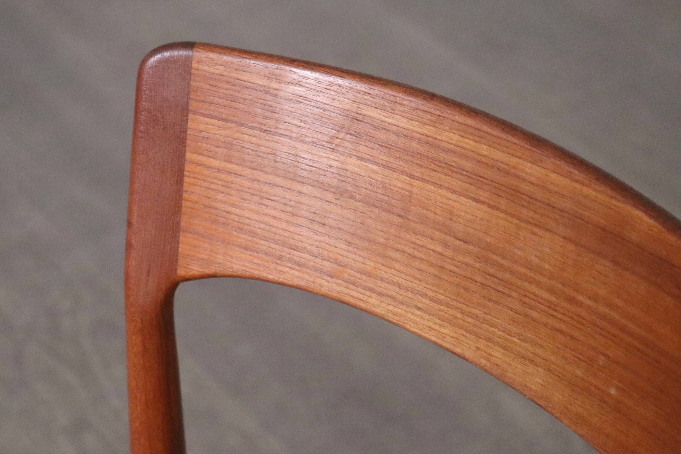 Kai Kristiansen Dining Chairs In Teak And Papercord For KS Mobler, Denmark 1960s, Set Of 6
