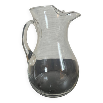 Carafe grand modèle en verre soufflé