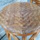 Bar en rotin vintage & ses tabourets