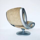 Pair of "Gluon" swivel armchairs by Marc Newson for Moroso, 1990's