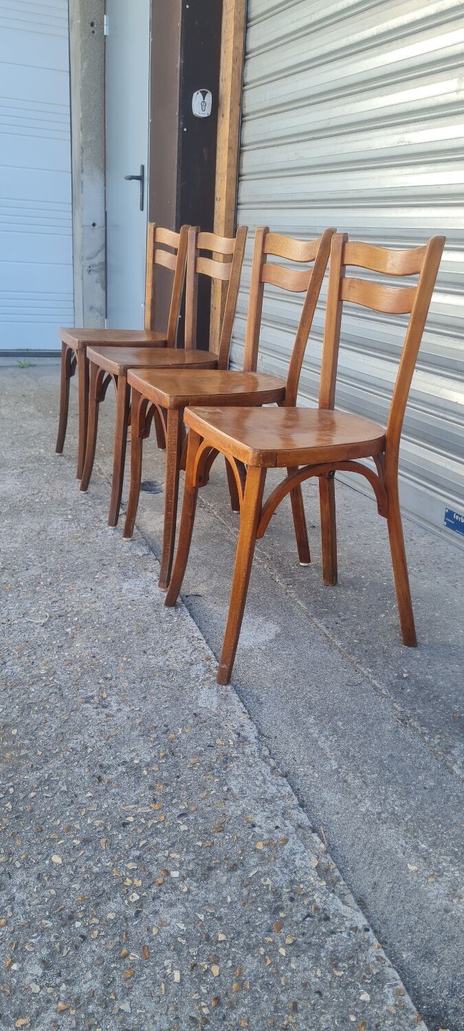 Set of 4 Baumann bistro chairs