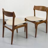 Chaises de salle à manger danoises en teck par Erik Buch pour OD Møbler, années 1960, lot de 4