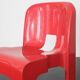 Red "Universale" chair by Joe Colombo / Kartell