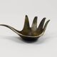 Bowl or sculptural ashtray in brass by Walter Bosse, Herta Baller, Austria, 1950s.